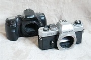 Yashica FRII i Minolta Dynax 500si