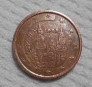 Hiszpania Król Filip VI Burbon 2 euro cent eurocenty 1999 KM# 1141