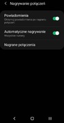 Kredyt do aktywacji Natywne Nagrywanie rozmów Samsung Galaxy s9 -  S24 s25+