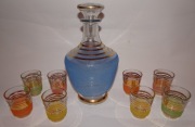 Zestaw do likieru, serwis do likieru, Francja lata 1950-60, vintage