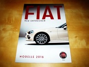Prospekt Fiat 500, 500X, 500L, Doblo, Panda, Punto, Freemont 2016