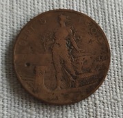 Moneta Włochy 5 cent 1909 r.