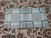 Zestaw - Lego droga, ulica 2361p01 baseplate, płyta z lat 80 - Classic Town