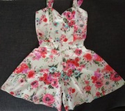 Letni kombinezon sukienka w kwiaty QED London 34/36