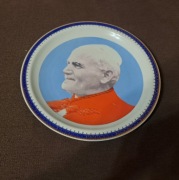 Talerzyk / plakieta porcelanowa Jan Paweł II – Wawel Wałbrzych, Polska