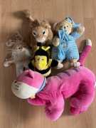 Zestaw maskotek pluszaków 5szt Średnie 30-45 cm stan bardzo dobry