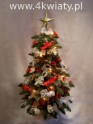 Choinka ubrana, gotowa 80 cm