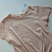 H&M Top T-shirt z wiązaniem u dołu 158/164 CZYSZCZENIE MAGAZYNU!!!