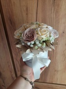 Flowerbox z różyczek mydlanych na Dzień Babci itp