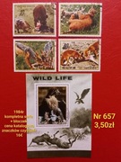 Znaczki fauna;657: zwierzęta, ptaki- Korea Północna 1984r 