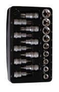 Zestaw nasadek i kluczy wpustowych TORX 19szt. Nowe