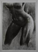 Akt węgiel pastele suche 50x70cm 