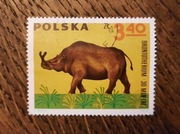 ZNACZEK POLSKI - Brontoterium ssak eocen - 3,40 zł Andrzej Heidrich PWPW