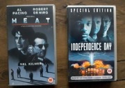 kasety VHS Heat  (Gorączka) , Independent Day (Dzień Niepodległości)