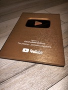 Złoty przycisk YouTube - Twoja nazwa kanału