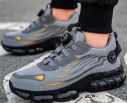 Szare buty robocze ochronne ze stalowym noskiem r 42