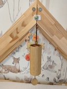 Drewniane Łóżko Domek z Szufladą+Materac piankowy FDM