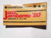 JAZZ JAMBOREE '80, WARSZAWA 1980, festiwal jazzowy, przypinka 