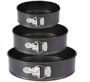 3szt Tortownica blacha forma do pieczenia 18,20,22Cm