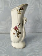 Wazonik łabędź porcelana złota róża 