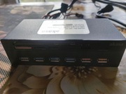 PANEL AKASA AK-HC-07BK HUB USB 3.0 CZYTNIK KART PORTY ŁADOWANIA