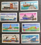 Fi 2328 - 2335 znaczki polskie 1976 r. Polskie porty