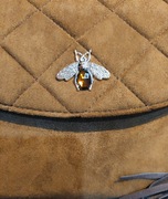 Świetna torebka carmel z frędzlami 