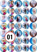 Pan Opłatek na tort - MUFFINKI KRAINA LODU A4