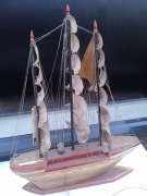 PRL, LOFT - lampa - model żaglowca. Duża. 