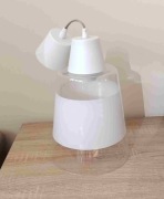 Lampa wisząca kuchenna lub pokój, żarówka 1x E27, klosz szklany