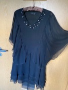 BCBGMAXAZRIA sukienka wieczorowa z kamieniami, S
