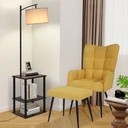 Lampa stojąca podłogowa Stolik kawowy z lampą drewno 150 cm Brązowy