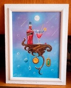 "SURREALIZM MAGICZNY -OBRAZ OLEJNY NA PŁÓTNIE 54x44-ANDRZEJ KACZMAREK 