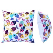 Poszewka 40x40 cm Rybki wzorzyste ryby - Bawełna