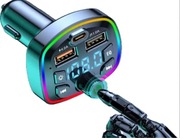 TRANSMITER BLUETOOTH AUDIO FM MP3 BT SZYBKA ŁADOWARKA USB QC 3.1
