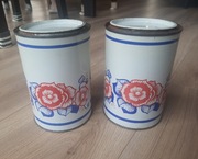 Stara puszka kuchenna , PRL , zestaw 2 szt. Puszka ozdobna do żywności 
