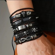 Bransolety męskie damskie 5 sztuk 