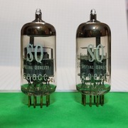 Ścisła para lamp elektronowych E88CC Philips SQ