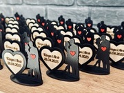 Podziękowanie dla gości weselnych drewniane ślub para młoda JEDYNE TAKIE!