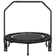 Niebieska trampolina Ø101 cm składana z uchwytem