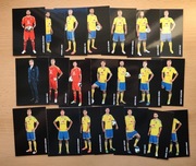 Zestaw 21 oficjalnych kart reprezentacji Szwecji mężczyzn