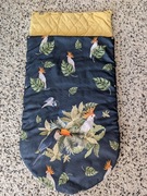 Śpiworek zimowy Ciemne Ptaki Ultra Soft Velvet pikowany caro