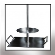 Stojak podstawka  do produkcji kebaba  300x300x 6 mm 