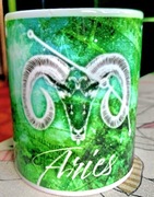 Nowy Kubek Ceramiczny Znak zodiaku Baran prezent dla fana astrologii 