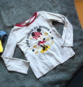 Bluzka dziewczęca na długi rękaw szara myszka Minnie rozmiar 116