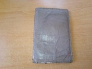 Portfel skórzany na dokumenty skóra naturalna brązowa lata 50 PRL