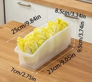 Zestaw pojemników z kółkami do przechowywania w lodówce 