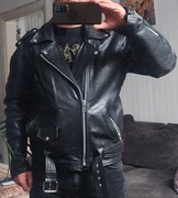 Ramoneska - Kurtka skórzana - Rifle - XL