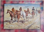 Obraz olejny- Dziki zachód