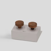 gałka z drewna do mebli szafek szuflad uchwyt 2  sztuki